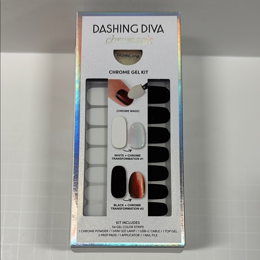 Dashing Diva Chromagic Chrome Gel Kit - GLOW TO THE MOON NEW